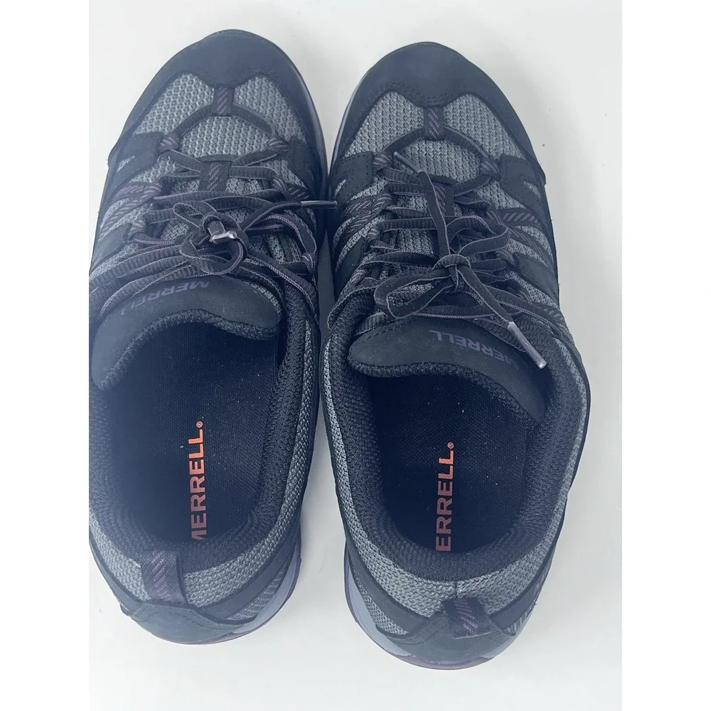 Merrell Siren Sport 3‎ Women's Black/Blackberry Trail Vibram Hiking Shoes Sz 9